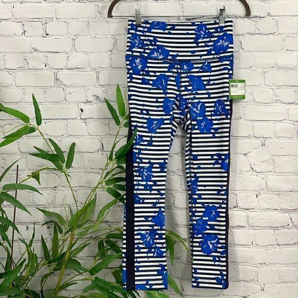 Kate Spade Navy & White Stripes w/ Floral Leggings
